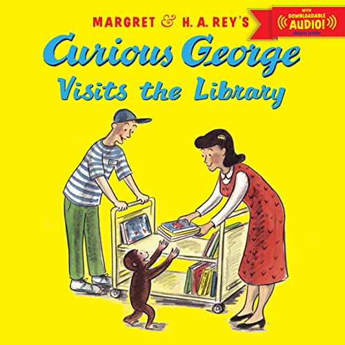 Curious George Visits the Library (With book cover