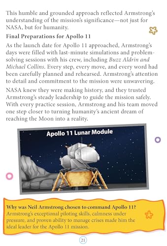Neil Armstrong Biography for Kids Age 6–12 Years – Inspiring Illustrated Biography Book from Icons of Inspiration Series | Explore Space, Courage & First Moon Landing