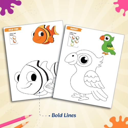 Set of 12 Colour Time Colouring Book for Kids, Fun Activity Book for Boys & Girls, Drawing Book for Kids 3-5 Years Old, Birthday & Return Gift