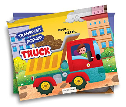 Pop-Up Transport - Truck - Gorgeously Illustrated Pop-Up Book For Children - Learn About The World Of Trucks And What All They Do