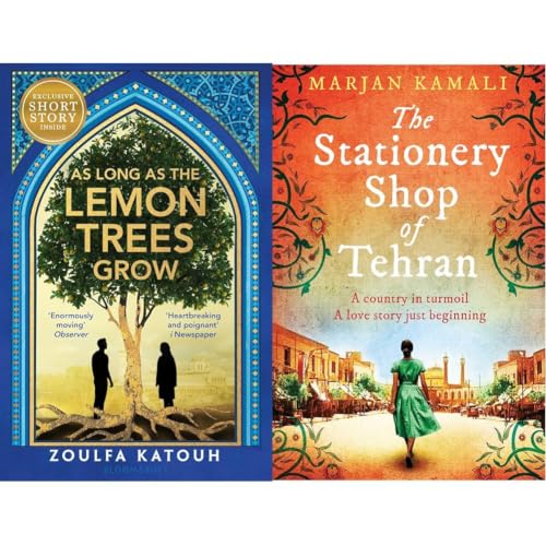As Long As The Lemon Trees Grow & The Stationery Shop of Tehran | Set of 2 Emotional Fiction Novels | Love, Hope, War & Resilience Stories