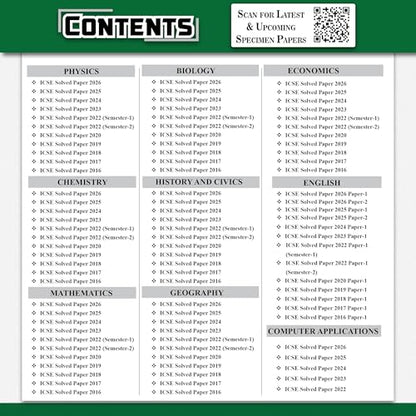 PW ICSE Class 10 Previous Year Question Papers | 10 Years Solved Papers (2016–2026) | Board Exam 2027 | Physics, Chemistry, Maths, Biology, Economics, ... Computer Applications, English Paper 1 & 2