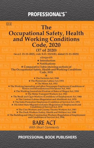 Labour Laws combo of Code on Wages, Social Security, Industrial Relations and Occupational Health & Safety