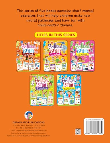 Brilliant Brain Activity Book for Kids Ages 3–4 | Fun Educational Workbook with Puzzles, Tracing, Alphabet, Numbers, Shapes & More | Early Learning for Preschool & Kindergarten