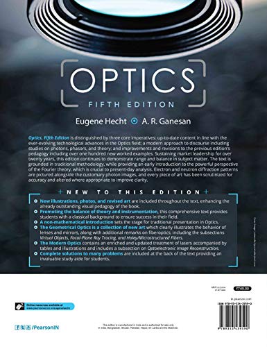 OPTICS, 5TH EDITION