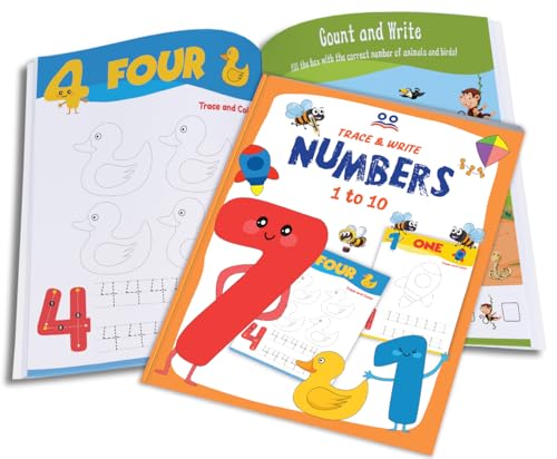 Tracing Books for Kids | Pencil Control Activity Book for Kids [4 Books] | Premium Quality Writing Practice Books - Alphabet ABC (Capital & Small Letters), Numbers, Lines & Pattern | Ages: 2 - 5 Years