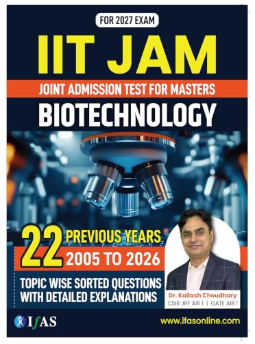 IIT JAM Biotechnology and GAT B PYQ Book Combo (2 Books) | Previous Year Questions (2005-2026) with Solutions for IIT JAM Biotechnology and ... (GAT B Biotechnology & IIT JAM Biotechnology)