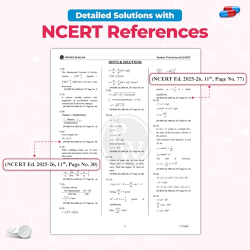 PW NTA 15 NEET Rankers Test Series 2026 | Expert Verified & Curated | 15 NEET-Like Test Booklets, 15 OMR Sheets, Solution Booklet, Rank Predictor & ... [Paperback] [Jan 08, 2026] Physics Wallah