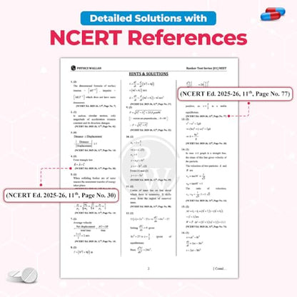 PW NTA 15 NEET Rankers Test Series 2026 | Expert Verified & Curated | 15 NEET-Like Test Booklets, 15 OMR Sheets, Solution Booklet, Rank Predictor & ... [Paperback] [Jan 08, 2026] Physics Wallah