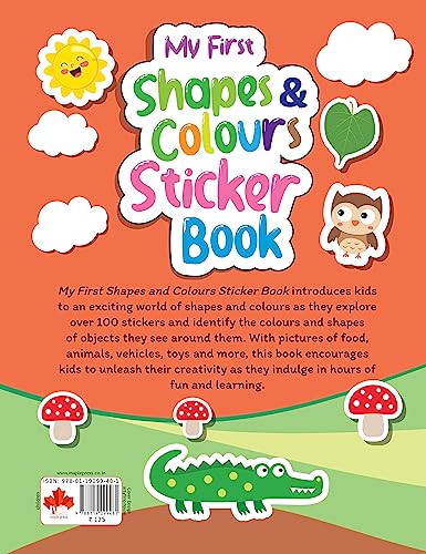 My First Sticker Book - Shapes and Colours - Activity Book for Kids with 100+ stickers - Age 3+