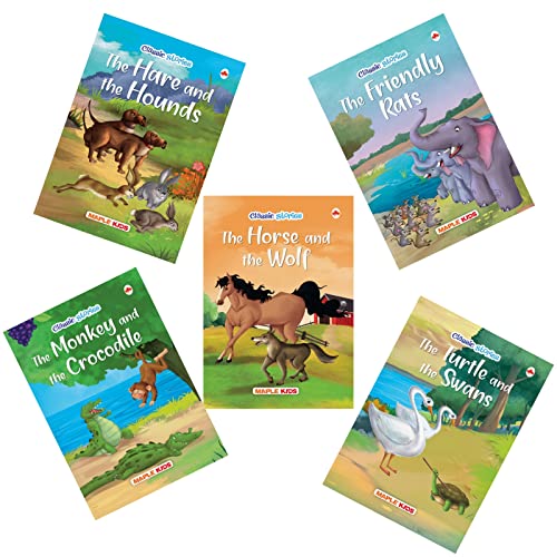 Story Books for Kids - Classic Stories (Illustrated) (Set of 10 Books) - Moral Stories - English Short Stories with Colourful Pictures - Bedtime Children Story Book - 3 Years to 10 Years Old Children - Read Aloud to Infants, Toddlers