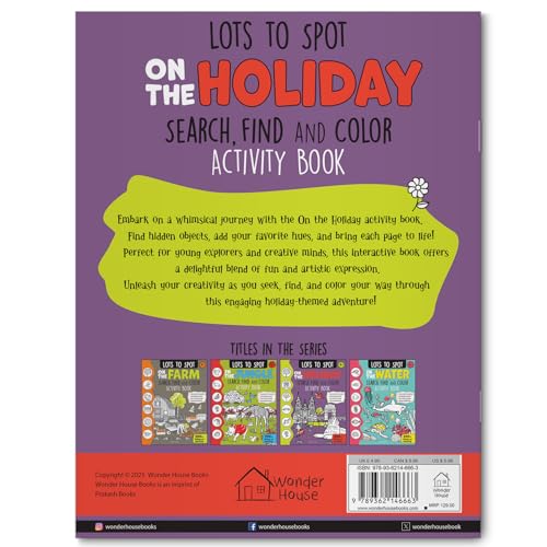 Lots to Spot On The Holiday: Search, Find and Color Activity Book