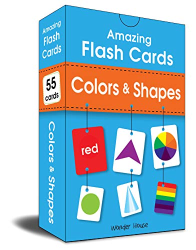 Amazing Flash Cards Colors & Shapes: Early Development of Preschool Toddler (55 Cards) book cover