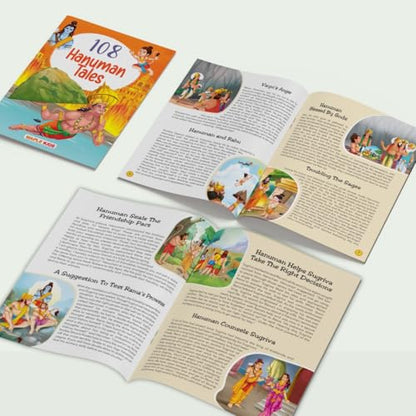 108 Hanuman Stories (Illustrated) - Story Book for Kids - English Stories for Children - Bedtime Stories - Moral Stories - Age 3+ - Read Aloud to Infants, Toddlers