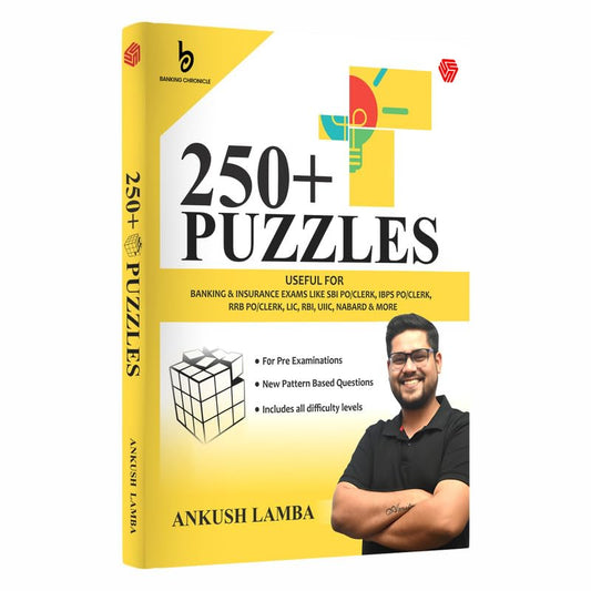 250+ Puzzles | Useful for Banking & Government Exams | IBPS, SBI, RBI, LIC, NIACL, UIIC & others | Ankush Lamba | Invincible