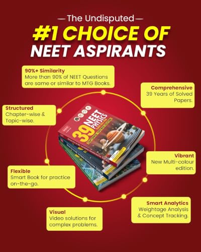 MTG NEET PYQ 39 Years Physics Book For 2026-2027 Exam | Chapterwise Topicwise Solved Question Papers | Free Video Solutions | AI Powered Digital Resource