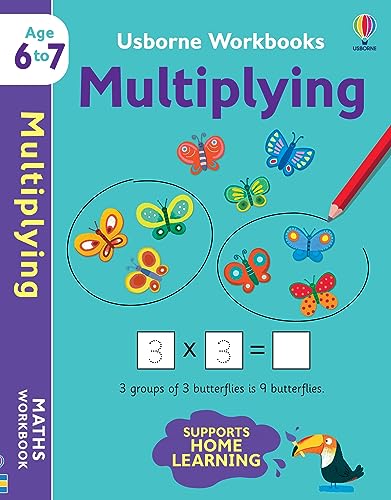 Usborne Workbooks Multiplying 6-7 book cover