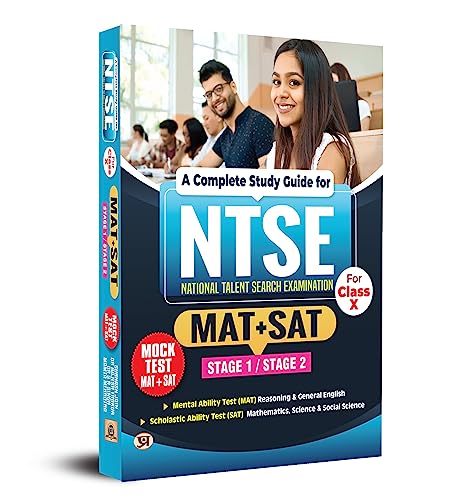 Complete Study Guide for NTSE (MAT+SAT) for Class 10 by Subhash Jain, Dr Rajesh Thakur, Dr S R Singh & Mamta Mehrotra