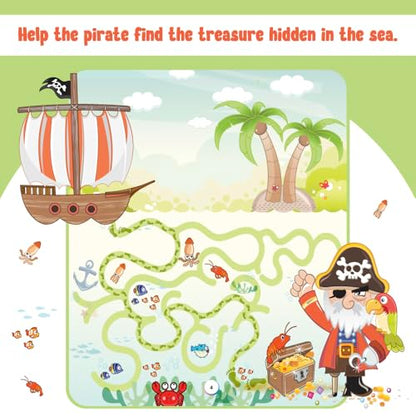 200+ Mazes & Puzzle Activity Book for Kids Ages 3-7, Fun and Challenging Picture Puzzles with 500+ Free Printable Worksheets & Parenting Tips