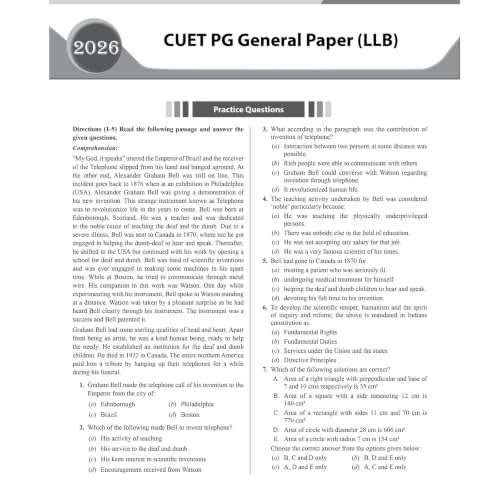 PW CUET PG General LLB Concept Theory and 6 Years PYQ Book (2026-2021) | Ideal for JMI, BHU, DU, & Other Central & Universities