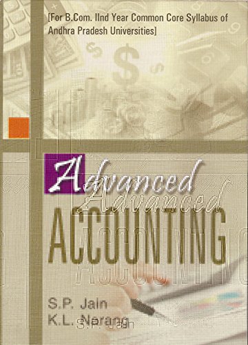 Advance Accounting B.Com. II AP. book cover