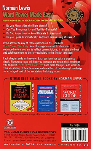 Word Power Made Easy - RED COVER • Original and Authorized • The Most Effective Vocabulary Builder In the English Language • Over One Millions Copies sold worldwide • With Self Preparation Test, useful for all English exams • Latest 2026 Edition