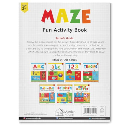 Preschool Activity Book: Maze – Fun Maze Activity Book for Kids Ages 3–5 | Easy to Follow Paths, Problem-Solving & Pencil Control | 2+ Hours of Brain-Boosting Maze Fun