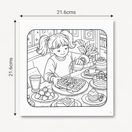 Cozy Cravings Colouring Book – Cute Dessert Colouring Book for Adults, Teens & Kids | Girly Moments, Cozy Girl Moments, Cakes, Coffee, Ice Cream, Sweet Treats & Easy Colouring Pages (Cozy Series)