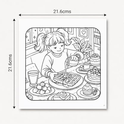 Cozy Cravings Colouring Book – Cute Dessert Colouring Book for Adults, Teens & Kids | Girly Moments, Cozy Girl Moments, Cakes, Coffee, Ice Cream, Sweet Treats & Easy Colouring Pages (Cozy Series)