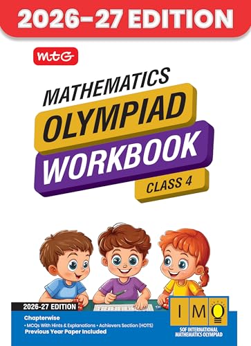 MTG International Mathematics Olympiad (IMO) Workbook Class 4 - Chapter-wise MCQs with Achievers Section - SOF Olympiad Books For 2026-27 Exam
