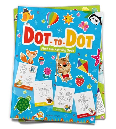 Dot To Dot | First Fun Activity Book For Kids | Beginner Connect-The-Dots Puzzles | Ages 4–7 | 2+ Hours Of Creative Play