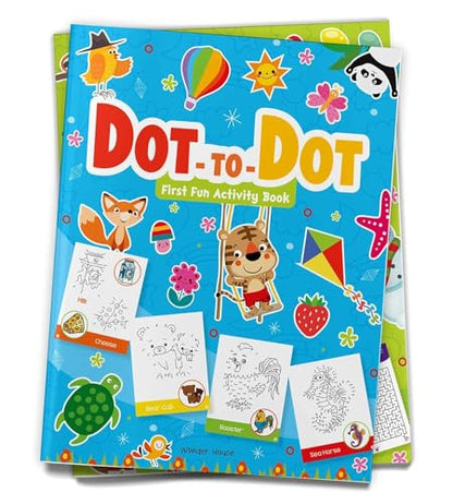 Dot To Dot | First Fun Activity Book For Kids | Beginner Connect-The-Dots Puzzles | Ages 4–7 | 2+ Hours Of Creative Play