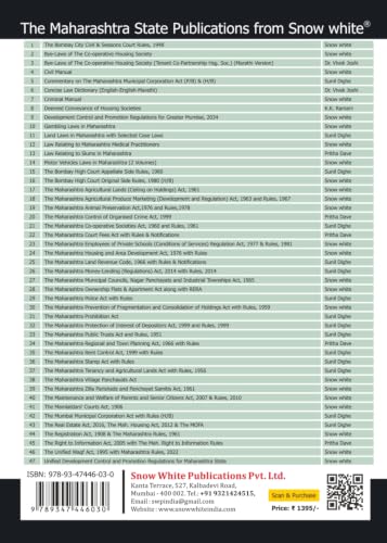 Snowwhite's Development Control and Promotion Regulations (DCR) for Greater Mumbai, 2034 - July 2026 Edition