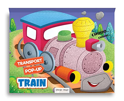 Pop-Up Transport - Train - Gorgeously Illustrated Pop-Up Book For Children - Learn About The World Of Trains And What All They Do