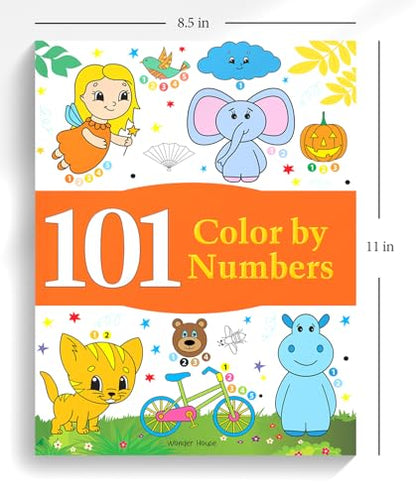 101 Color by Numbers: Fun Activity Book for Children | Learn Number Recognition & Color Matching | Ages 4–7 | Hours of Creative Learning Fun