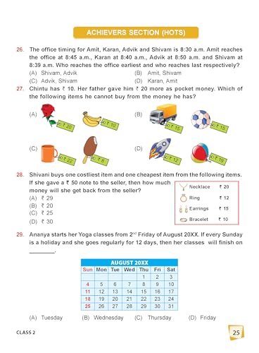 MTG International Mathematics Olympiad (IMO) Workbook Class 2 - Chapter-wise MCQs with Achievers Section - SOF Olympiad Books For 2026-27 Exam