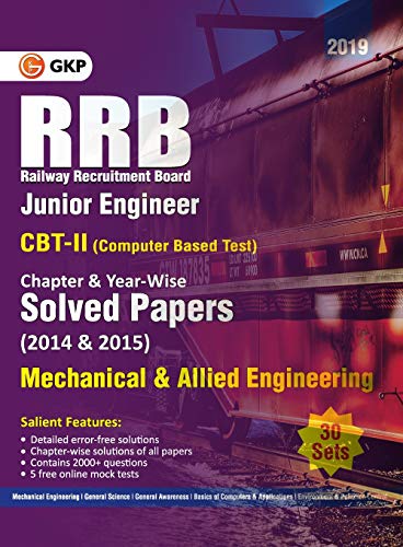 RRB 2019 - Junior Engineer CBT II 30 Sets : Chapter-Wise & Year-Wise solved Papers (2014 & 2015) - M book cover