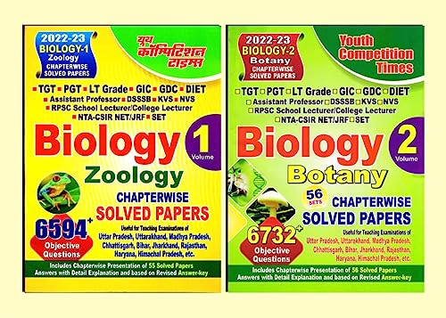 Youth Competition Times Biology -Zoology + Botany | Chapterwise Solved Papers |TGT | PGT | LT Grade| GIC | GDC| DIET | Combo Pack of 2 Book