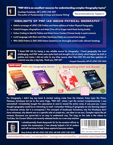 PMF IAS Indian Physical Geography for UPSC, State PCS and Other Competitive Exams