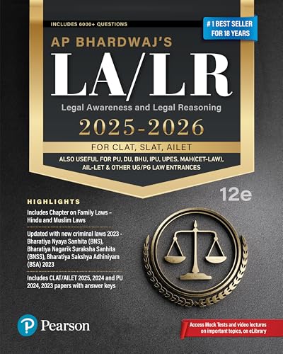 Legal Awareness and Legal Reasoning for CLAT, SLAT, AILET, 12e (Old edition)