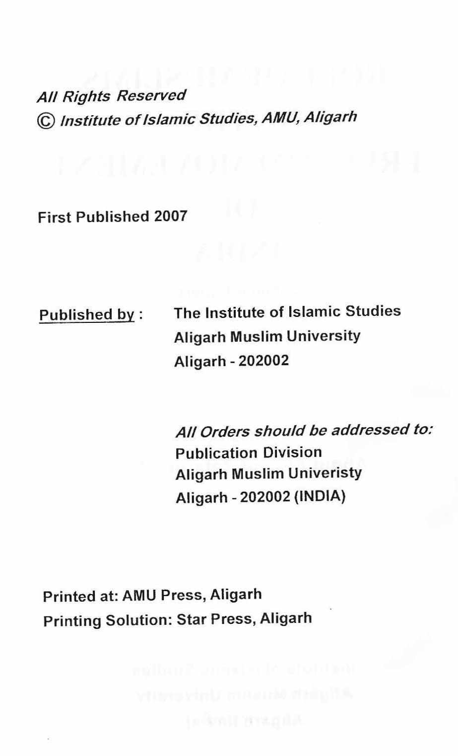 Role of Muslims in the Freedom Movement of India