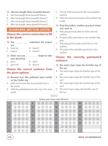 MTG International English Olympiad (IEO) Workbook Class 2 - Chapter-wise MCQs with Achievers Section - SOF Olympiad Books For 2026-27 Exam