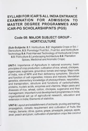 MCQs in Horticulture - 2026-2027
