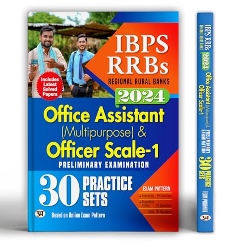 IBPS-RRBs Office Assistant (Multipurpose) & Officer  Scale-1 Preliminary Examination-2024  30 Practice Sets | Includes Latest Solved Papers (Regional Rural Bank) Based On Online Exam Pattern by Team Prabhat