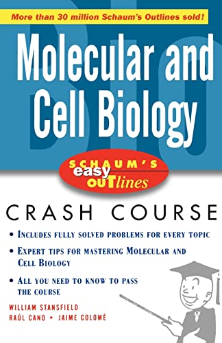 Schaums Easy Outlines Molecular and Cell Biology: Based on Schaums Outline of Theory and Problems book cover