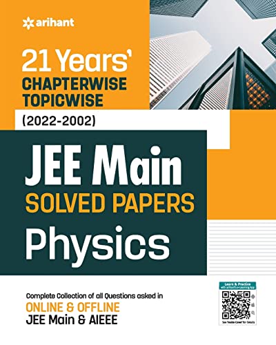 21 Years Chapterwise Topicwise (2023-2002)  JEE Main Solved papers PHYSICS book cover