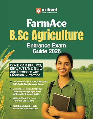 (Old Edition) Arihant FarmAce B.Sc Agriculture Entrance Exam Guide 2025