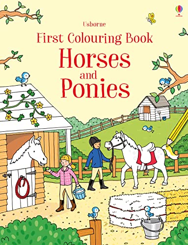 FIRST COLOURING BOOK HORSES AND PONIES book cover