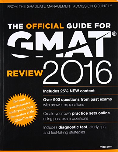 The Official Guide For Gmat Review 2016 book cover