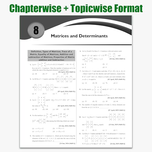 PW JEE Main 8 Years (2019 - 2026) PYQs Mathematics Chapterwise and Topicwise | All 162 Sets Previous Years Solved Papers For JEE Main 2027 Exams | Concentrate on Relevance